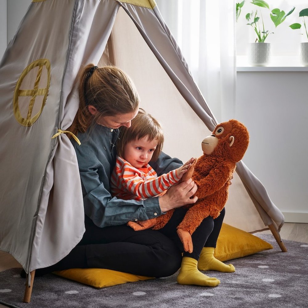 NEW ! IKEA  DJUNGELSKOG Soft toy, orangutan Monkey Large 26 " - Picture 3 of 4